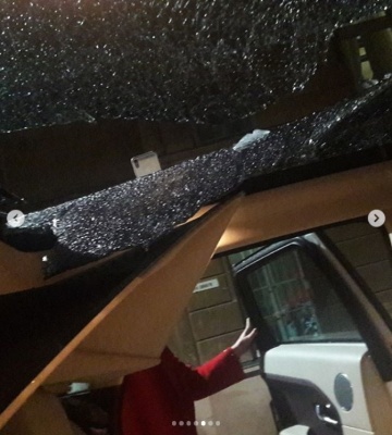 Крижана брила розтрощила елітне авто у Чернівцях: у міськраді знову проявили безсилля - фото