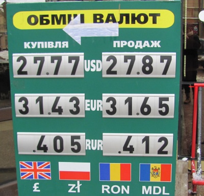 Курс валют у Чернівцях на 19 грудня