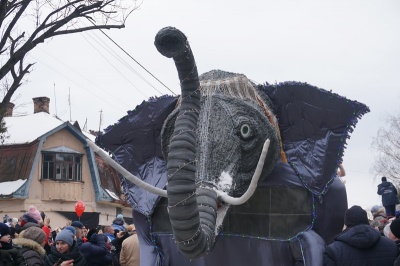 Вікінги та величезний слон: чим дивували маланкарі у Вашківцях - фото