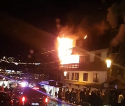 На гірськолижному курорті Куршевель сталася пожежа. Загинули двоє людей