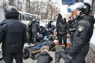 Поліція проведе службові розслідування щодо зіткнень з активістами С14 в Києві