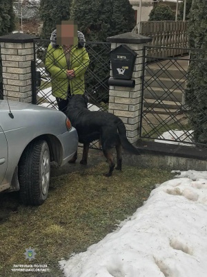 У Чернівцях поліцейські підібрали загубленого ротвейлера - фото