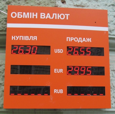 Курс валют у Чернівцях на 11 березня