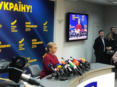 Тимошенко звинуватила Порошенка у фальсифікації виборів