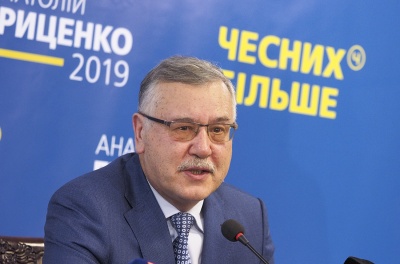 Гриценко заявив, що ніколи не проголосує за Порошенка