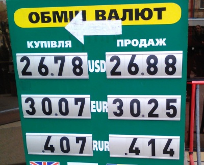 Курс валют у Чернівцях на 16 квітня