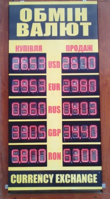 Курс валют у Чернівцях на 3 травня