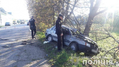 У Чернівецькій області легковик врізався у дерево, загинула юна пасажирка