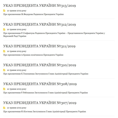 Зеркаль відмовилася бути заступником голови Адміністрації президента — ЗМІ