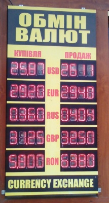 Курс валют у Чернівцях на 3 липня