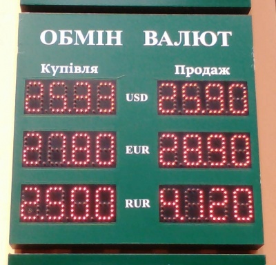Курс валют у Чернівцях на 6 серпня