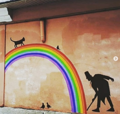 Джунглі посеред міста: чернівецькі художники розфарбовують стіни будинків - фото