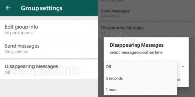 WhatsApp тестує повідомлення з функцією самознищення