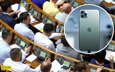 "Слуга народу" засвітив у Раді новенький iPhone 11 Pro – фото