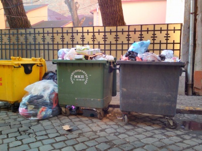 Чернівці на межі сміттєвого колапсу: відходи з контейнерів не вивозять уже два дні