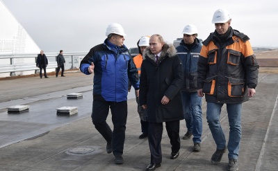 Путін зібрався в окупований Крим відкривати залізничний рух по Керченському мосту