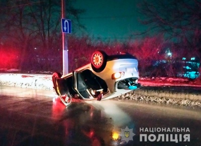 ДТП біля Калинки: авто перекинулося, бо водій був п’яний