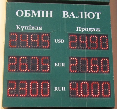 Курс валют у Чернівцях на 6 лютого