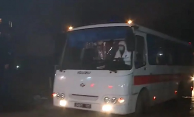 Автобус з евакуйованими з Уханя прибув до санаторію "Нові Санжари"