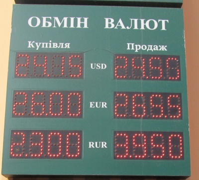 Курс валют у Чернівцях на 21 лютого