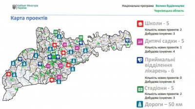 Що збудують на Буковині цього року: ОДА анонсувала низку реконструкцій