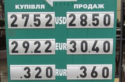 Курс валют у Чернівцях на 23 березня