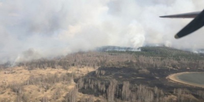 У зоні відчуження спалахнула лісова пожежа, радіаційний фон підвищений