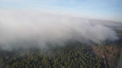 У Чорнобильській зоні у лісах пожежі тривають дев’ятий день - фото