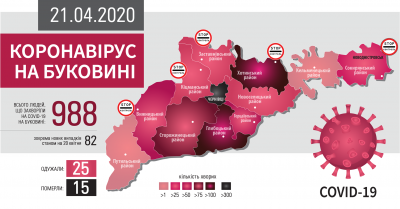 Географія поширення COVID-19 на Буковині: що відомо на цей час