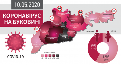 Географія поширення COVID-19 на Буковині: що відомо на цей час