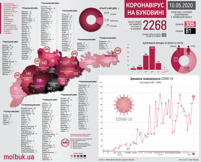 Географія поширення COVID-19 на Буковині: що відомо на цей час