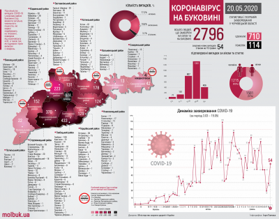 Як COVID шириться Буковиною: усі села й міста, де зафіксовано хворобу