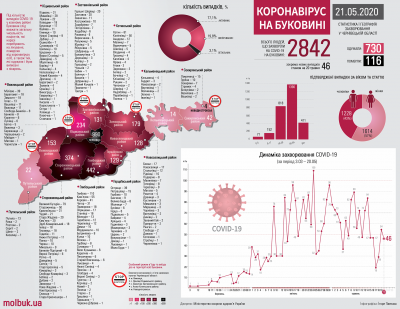 Як шириться COVID на Буковині: усі села і міста, де виявили хворобу