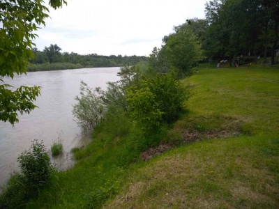 У Чернівцях у Пруті через зливи суттєво піднявся рівень води – фото