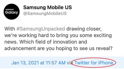 Samsung анонсувала презентацію своїх флагманів у Twitter й осоромилася   
