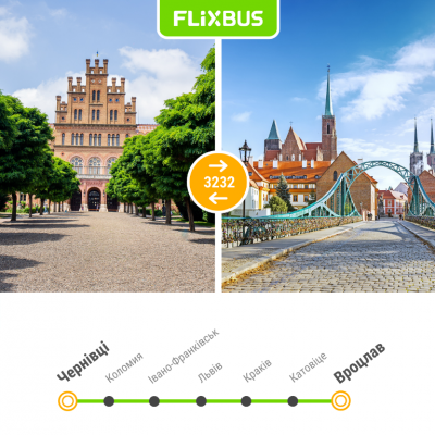 FlixBus запускає дешеві автобуси з Чернівців до Вроцлава: що відомо