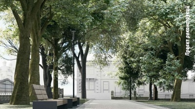 Бруківка, лавиці та ліхтарі: у Чернівцях оновлять сквер ЧНУ