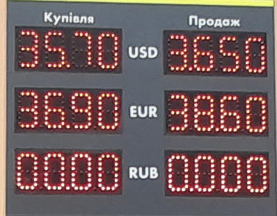 Курс валют у Чернівцях на 27 травня